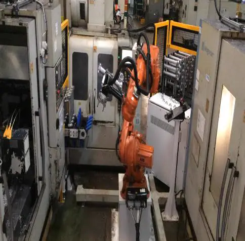 หุ่นยนต์ป้อนชิ้นงานเครื่อง CNC
